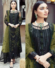 Gorgeou Faux Georgette Embroidery Work Pent Suit With Dupatta