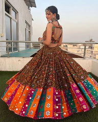 Gorgeous Multi Heavy Butter Silk Digital Print Lehenga Choli With Dupatta