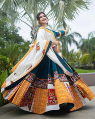 Gorgeous Multi Crepe Silk Digital Print Lehenga Choli With Dupatta