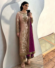 Ready To Wear Jimmy Choo Silk With Sequence Work Plazo Suit With Dupatta